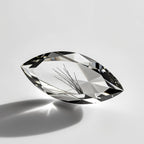 Black Rutile 1PC Large 8x16 MM Marquise Faceted Black High-Quality Semi Precious Loose Gems