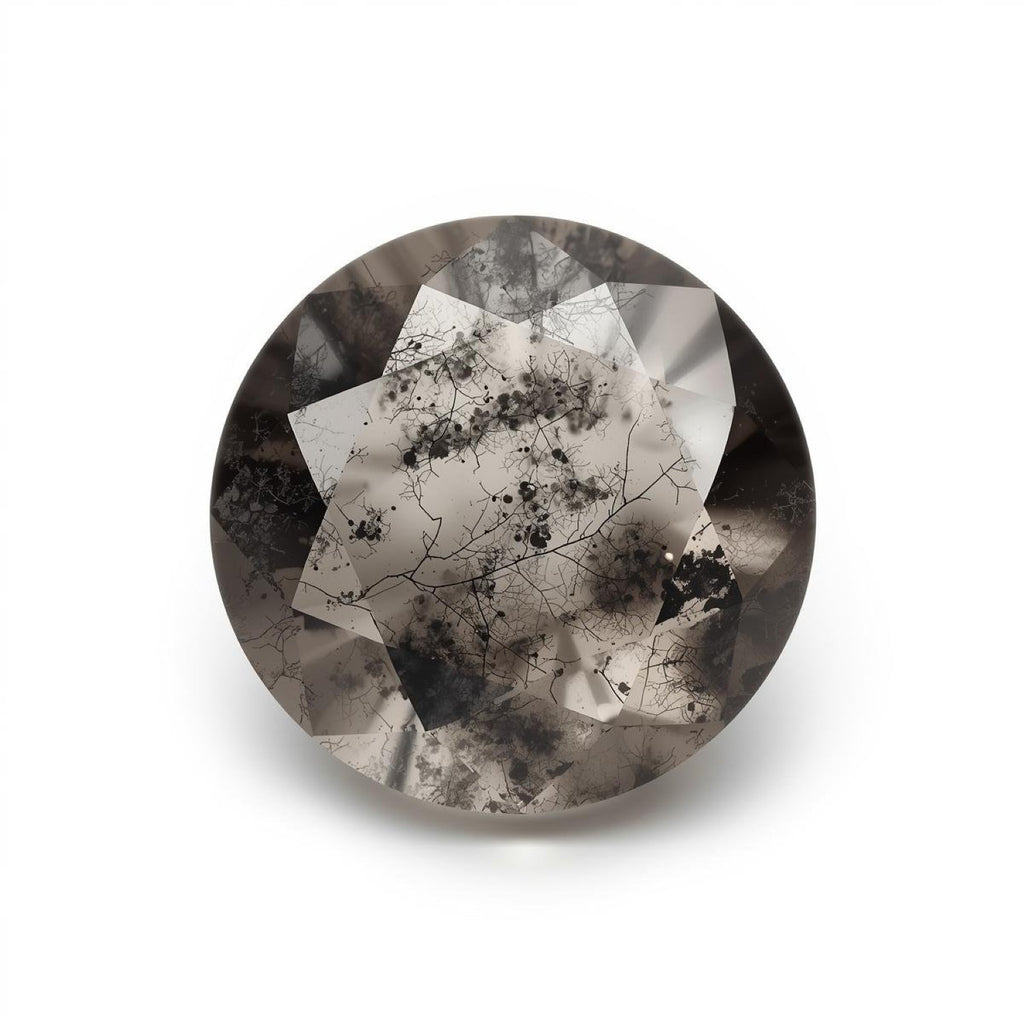 Black Rutile 1PC Large 12x12 MM Round Faceted Black High-Quality Semi Precious Loose Gems