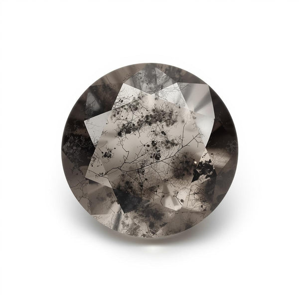 Black Rutile 1PC Chunky 13x13 MM Round Faceted Black Natural Semi Precious Loose Gemstone