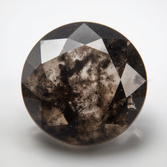 Black Rutile 1PC Chunky 14x14 MM Round Faceted Black Genuine Semi Precious Loose Gemstones