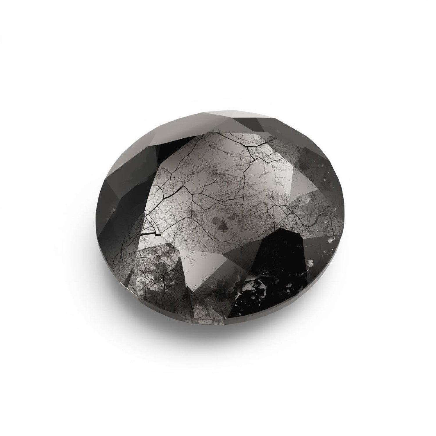 Black Rutile 10PC Tiny 3x3 MM Round Faceted Black Fiery Semi Precious Gems Main image