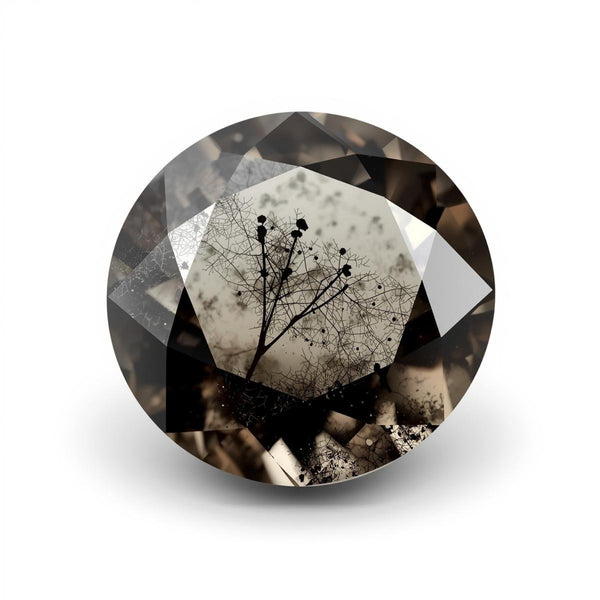 Black Rutile 1PC Tiny 5x5 MM Round Faceted Black Sparkling Semi Precious Loose Gemstone