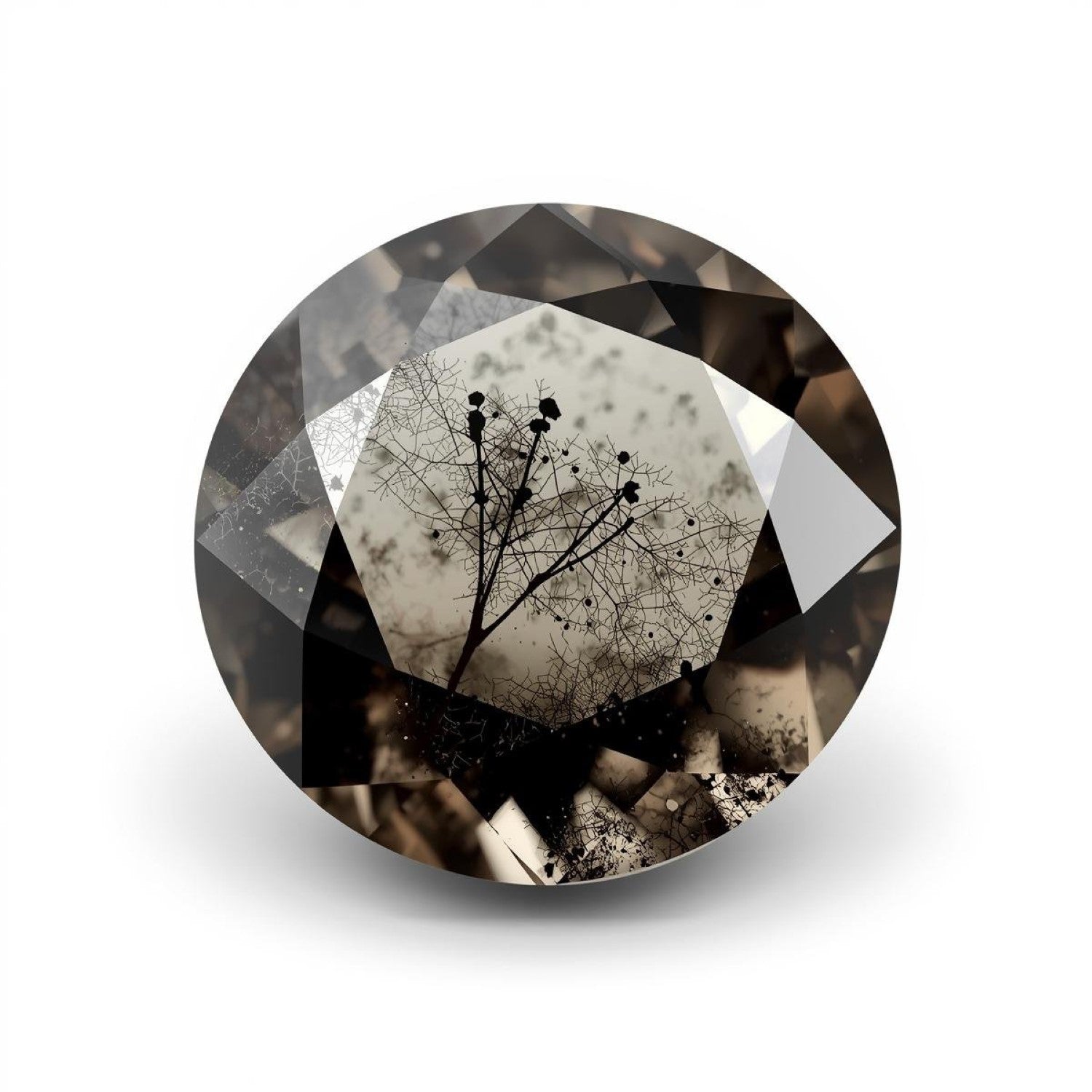 Black Rutile 1PC Small 8x8 MM Round Faceted Black Luster Semi Precious Loose Gems Immagine secondaria del prodotto