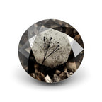 Black Rutile 1PC Small 8x8 MM Round Faceted Black Luster Semi Precious Loose Gems