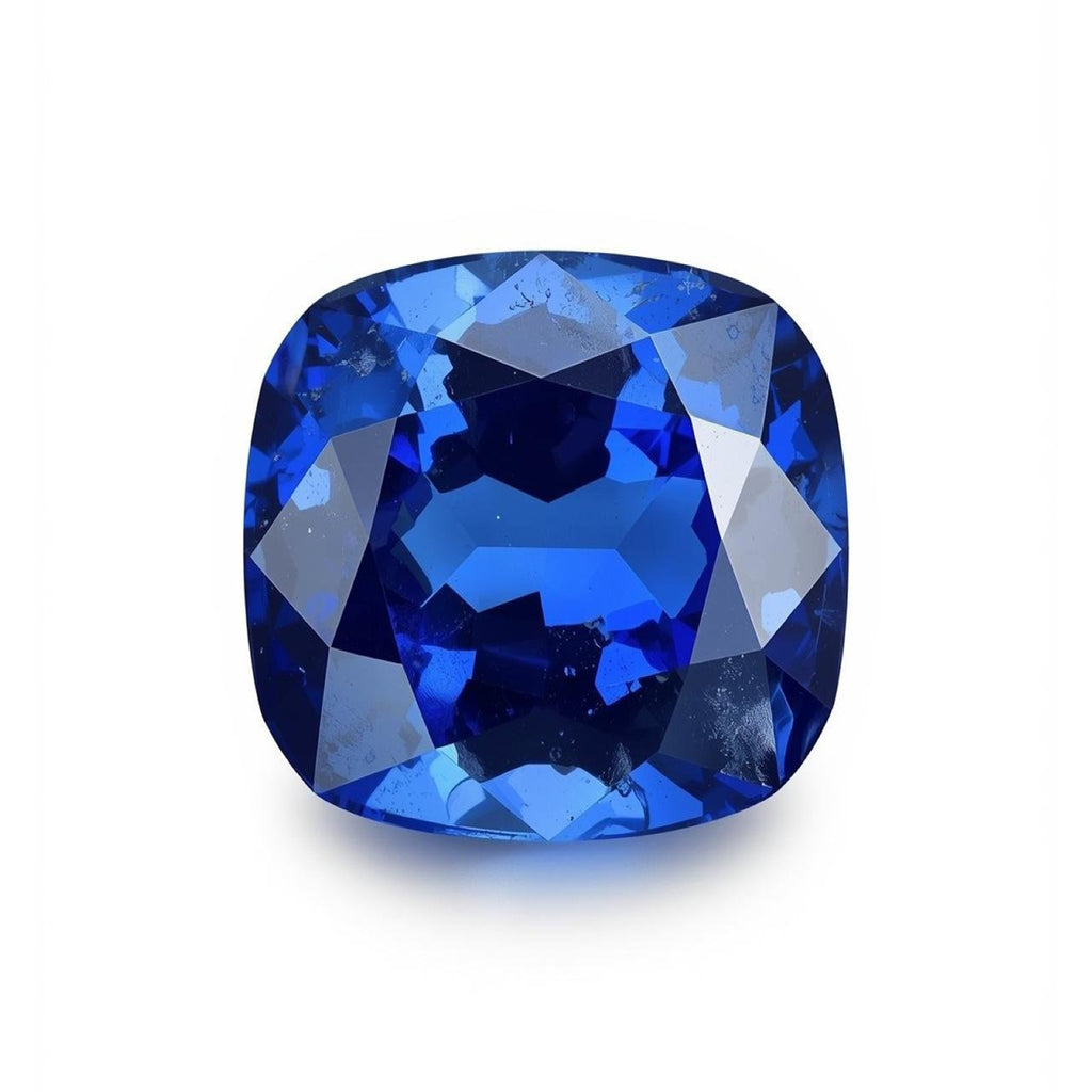 Blue Sapphire (GF) 1PC Large 10x10 MM Cushion Faceted Blue Shine Precious Loose Gems