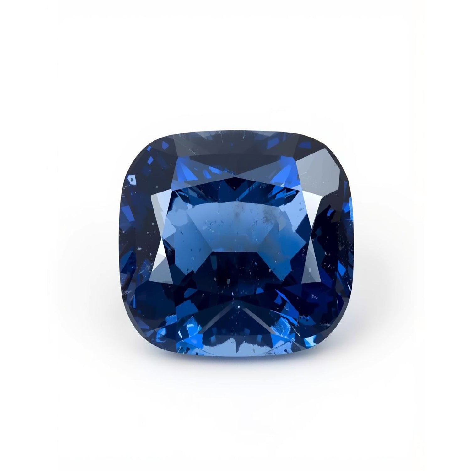 Blue Sapphire (GF) 1PC Large 11x11 MM Cushion Faceted Blue Fine Precious Loose Gemstone