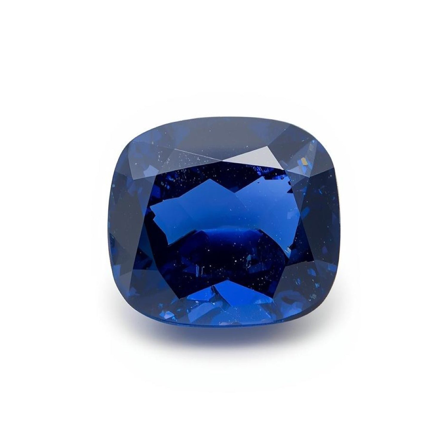 Blue Sapphire (GF) 1PC Large 12x12 MM Cushion Faceted Blue High-Quality Precious Loose Gemstones Sekundär produktbild