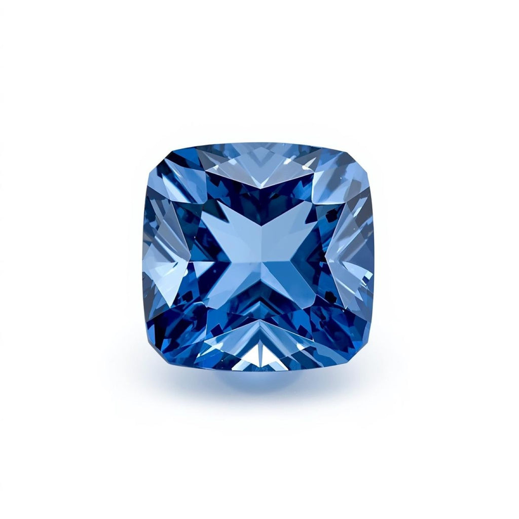 Blue Sapphire (GF) 10PC Tiny 4x4 MM Cushion Faceted Blue Brilliant Precious Loose Gemstones