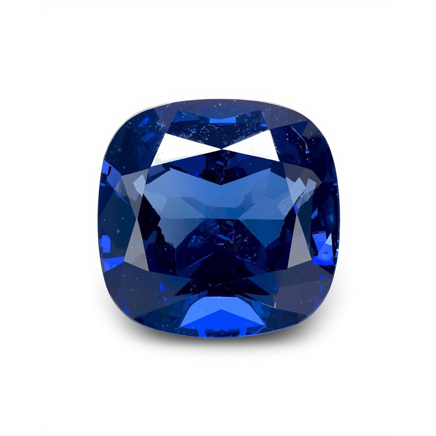 Blue Sapphire (GF) 1PC Small 7x7 MM Cushion Faceted Blue Splendid Precious Loose Gemstone Sekundär produktbild