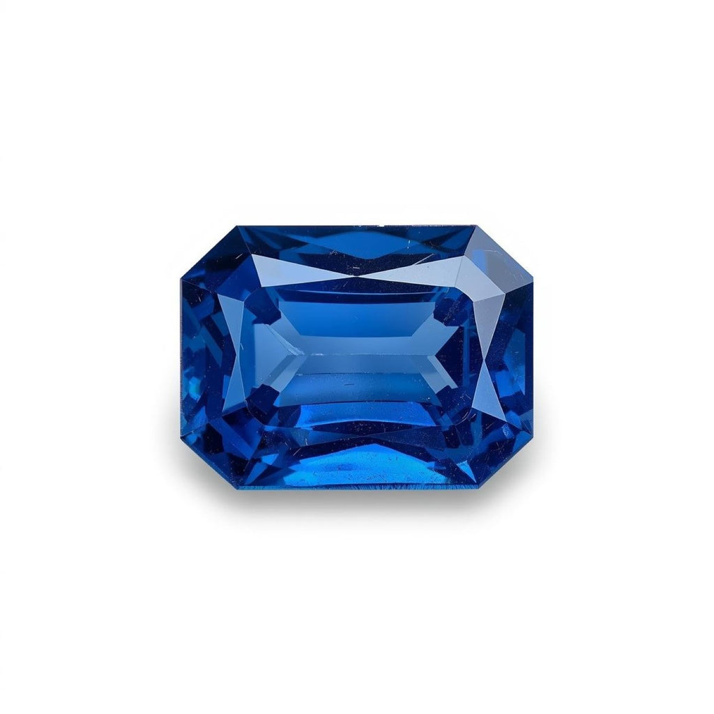 Blue Sapphire (GF) 1PC Chunky 12x16 MM Emerald Faceted Blue Genuine Precious Loose Gems
