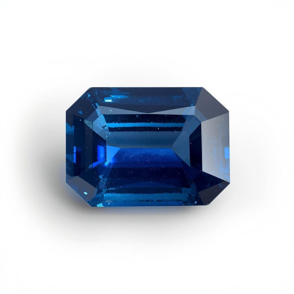 Blue Sapphire (GF) 1PC Tiny 4x6 MM Emerald Faceted Blue Fiery Precious Loose Gemstone