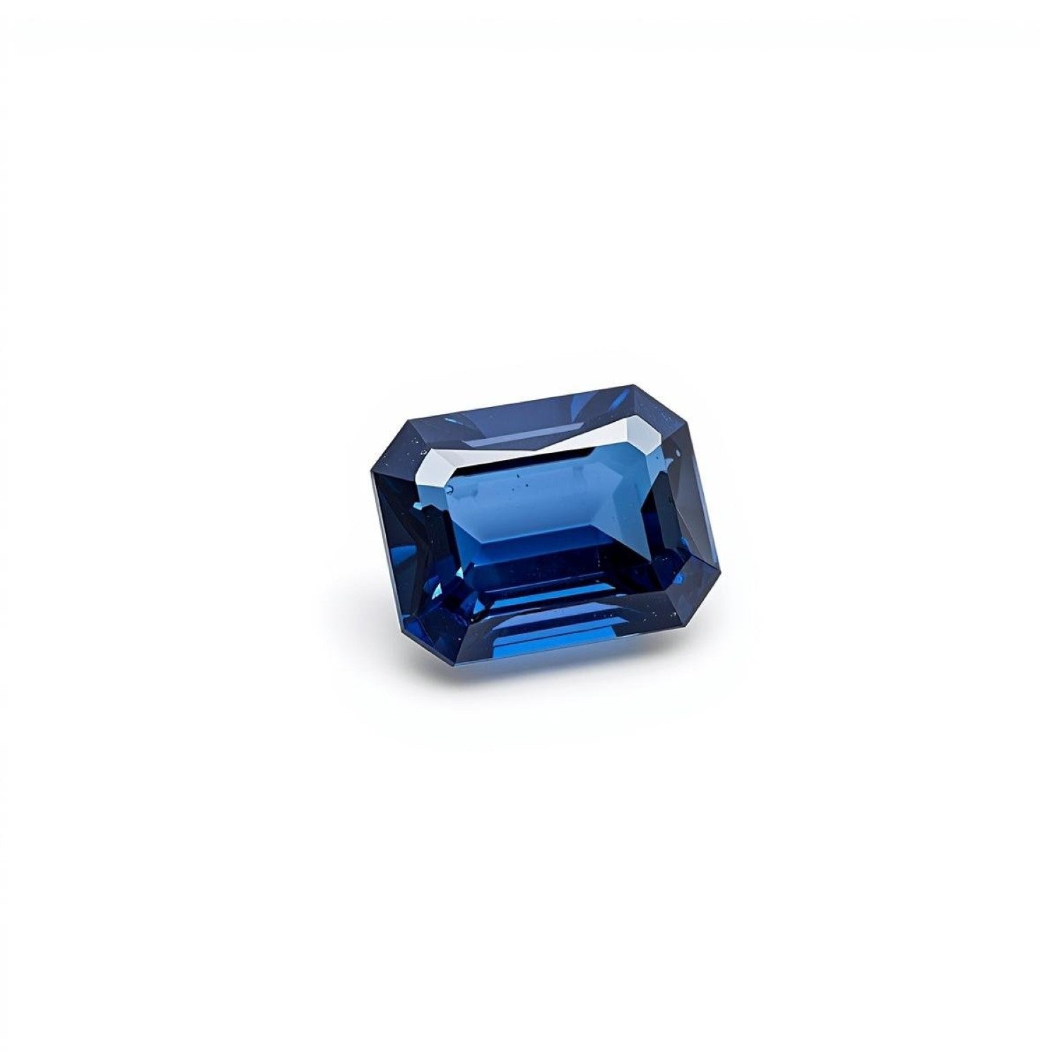 Blue Sapphire (GF) 1PC Tiny 5x7 MM Emerald Faceted Blue Brilliant Precious Loose Gemstones Sekundär produktbild