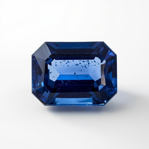 Blue Sapphire (GF) 1PC Small 6x8 MM Emerald Faceted Blue Sparkling Precious Gems