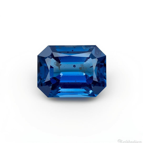 Blue Sapphire (GF) 1PC Small 6x8 MM Emerald Faceted Blue Sparkling Precious Gems