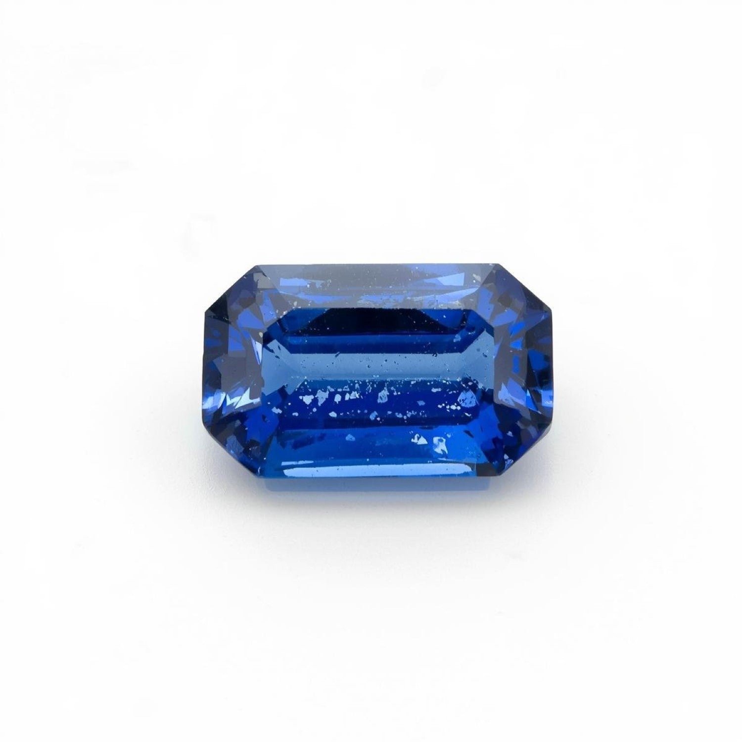 Blue Sapphire (GF) 1PC Small 6x9 MM Emerald Faceted Blue Polished Precious Loose Gems Image secondaire du produit