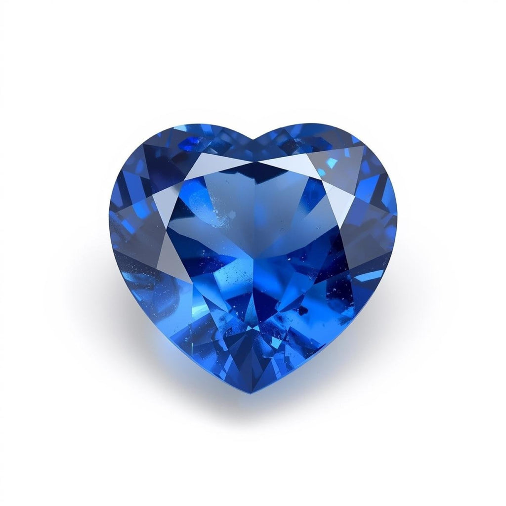 Blue Sapphire (GF) 1PC Chunky 13x13 MM Heart Faceted Blue Natural Precious Gems
