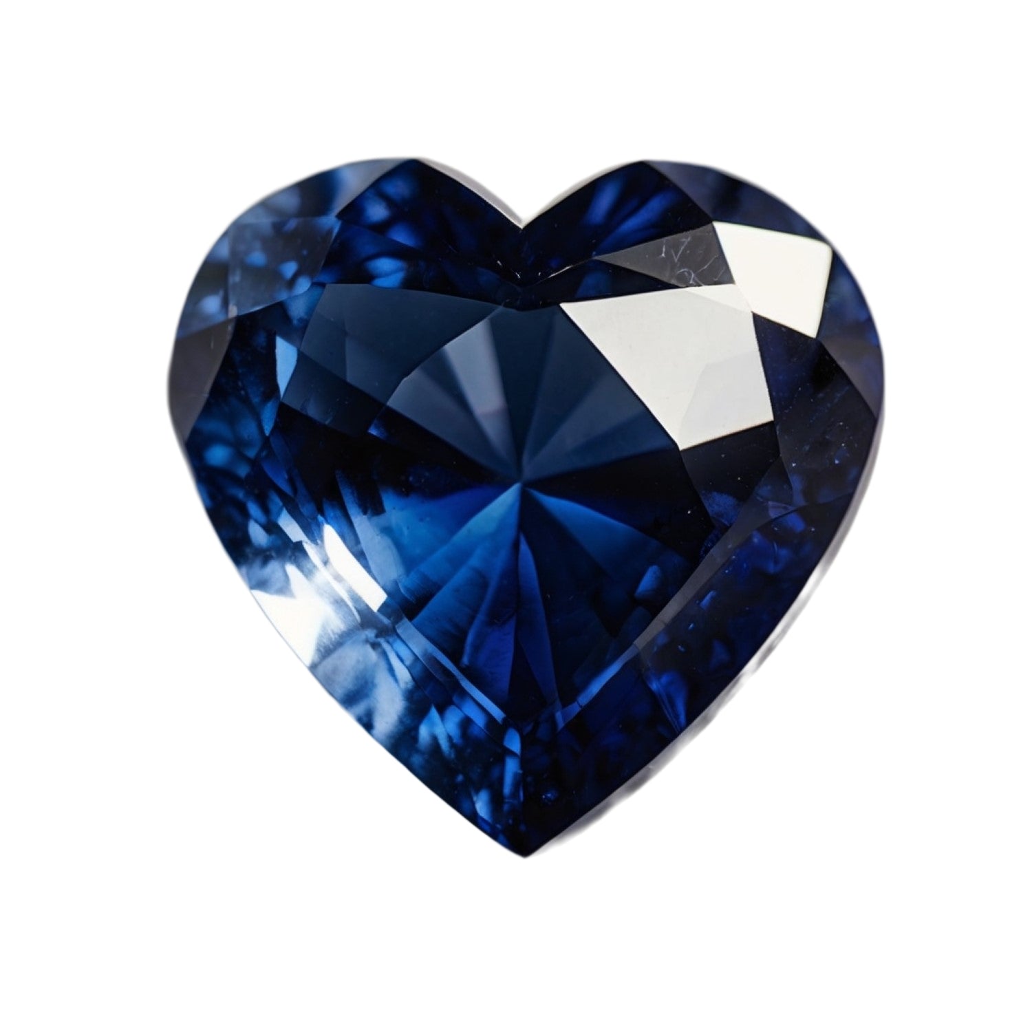 Blue Sapphire (GF) 1PC Chunky 15x15 MM Heart Faceted Blue Superior Precious Loose Gemstone Главное изображение товара