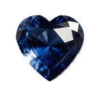 Blue Sapphire (GF) 1PC Chunky 16x16 MM Heart Faceted Blue Pure Precious Loose Gemstones