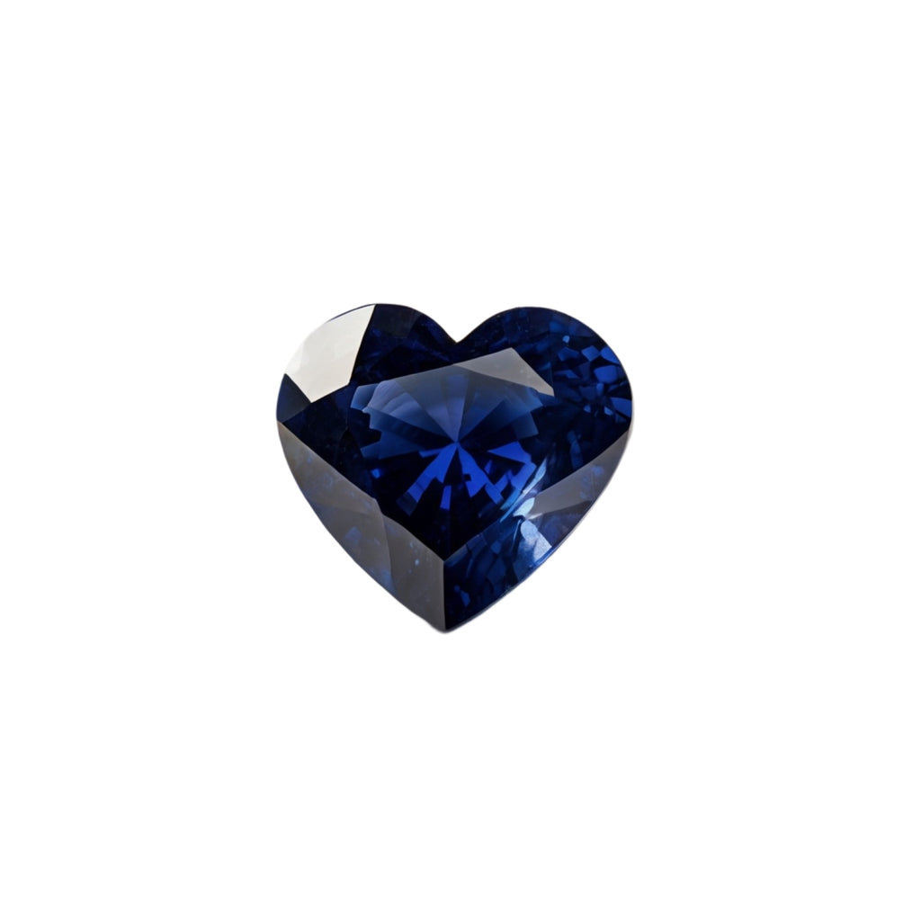 Blue Sapphire (GF) 10PC Tiny 3x3 MM Heart Faceted Blue Fiery Precious Loose Gemstone