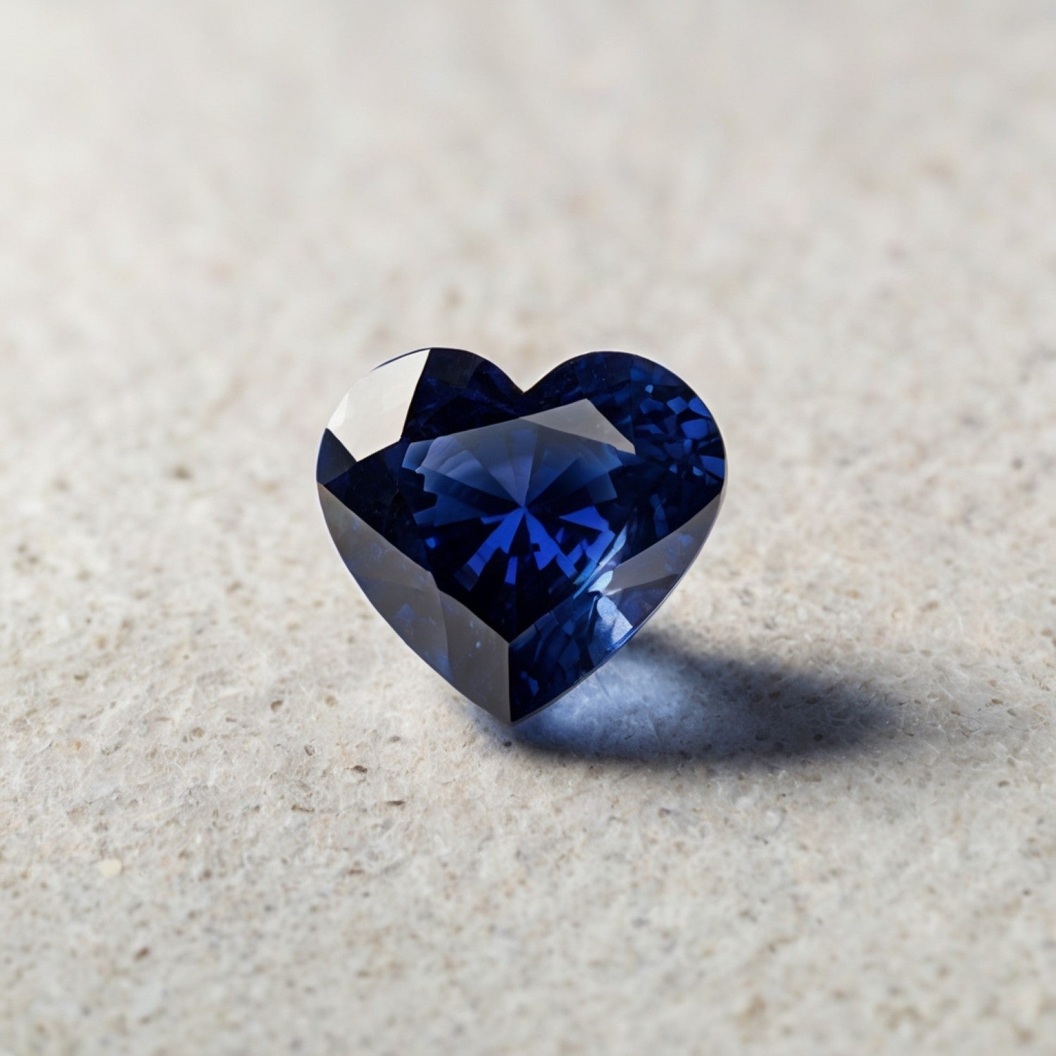 Blue Sapphire (GF) 1PC Tiny 6x6 MM Heart Faceted Blue Polished Precious Loose Gems