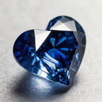 Blue Sapphire (GF) 1PC Small 8x8 MM Heart Faceted Blue Luster Precious Loose Gemstones