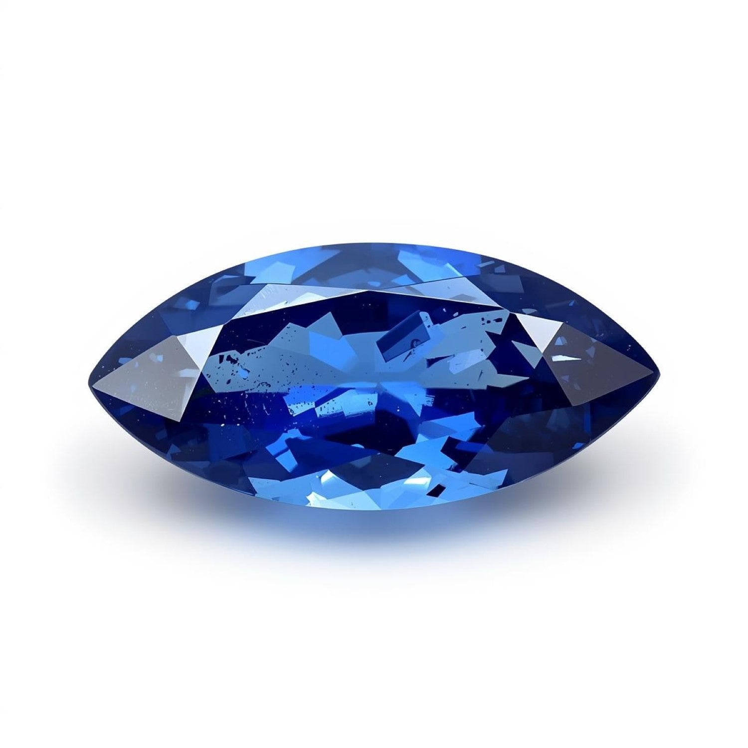 Blue Sapphire (GF) 1PC Small 6x12 MM Marquise Faceted Blue Lustrous Precious Loose Gemstone