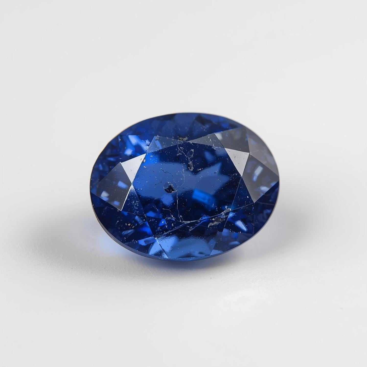 Blue Sapphire (GF) 1PC Chunky 12x16 MM Oval Faceted Blue Luster Precious Loose Gems Secundaire afbeelding
