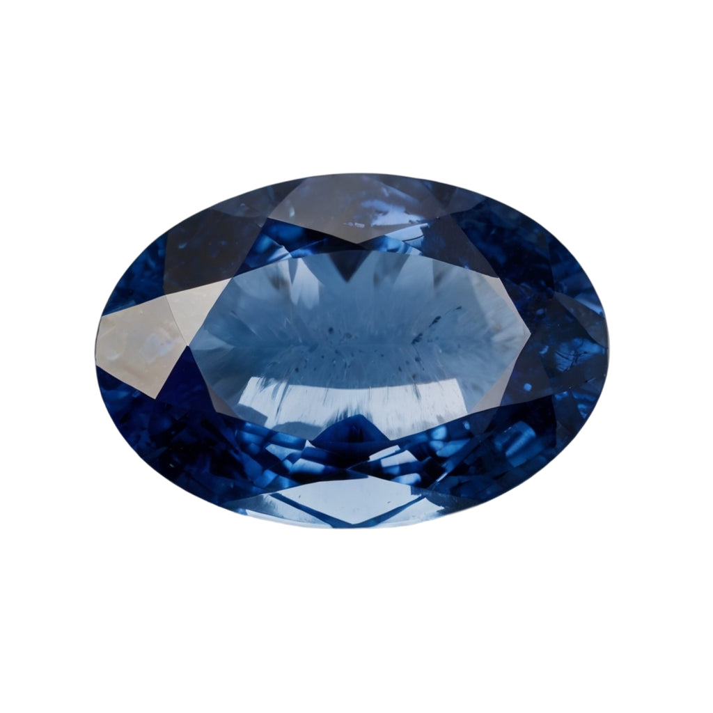 Blue Sapphire (GF) 1PC Chunky 13x18 MM Oval Faceted Blue Lustrous Precious Loose Gemstone