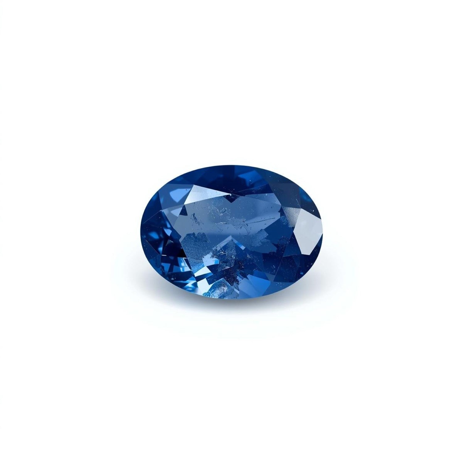 Blue Sapphire (GF) 1PC Tiny 3x5 MM Oval Faceted Blue Shine Precious Loose Gems Hoofdafbeelding