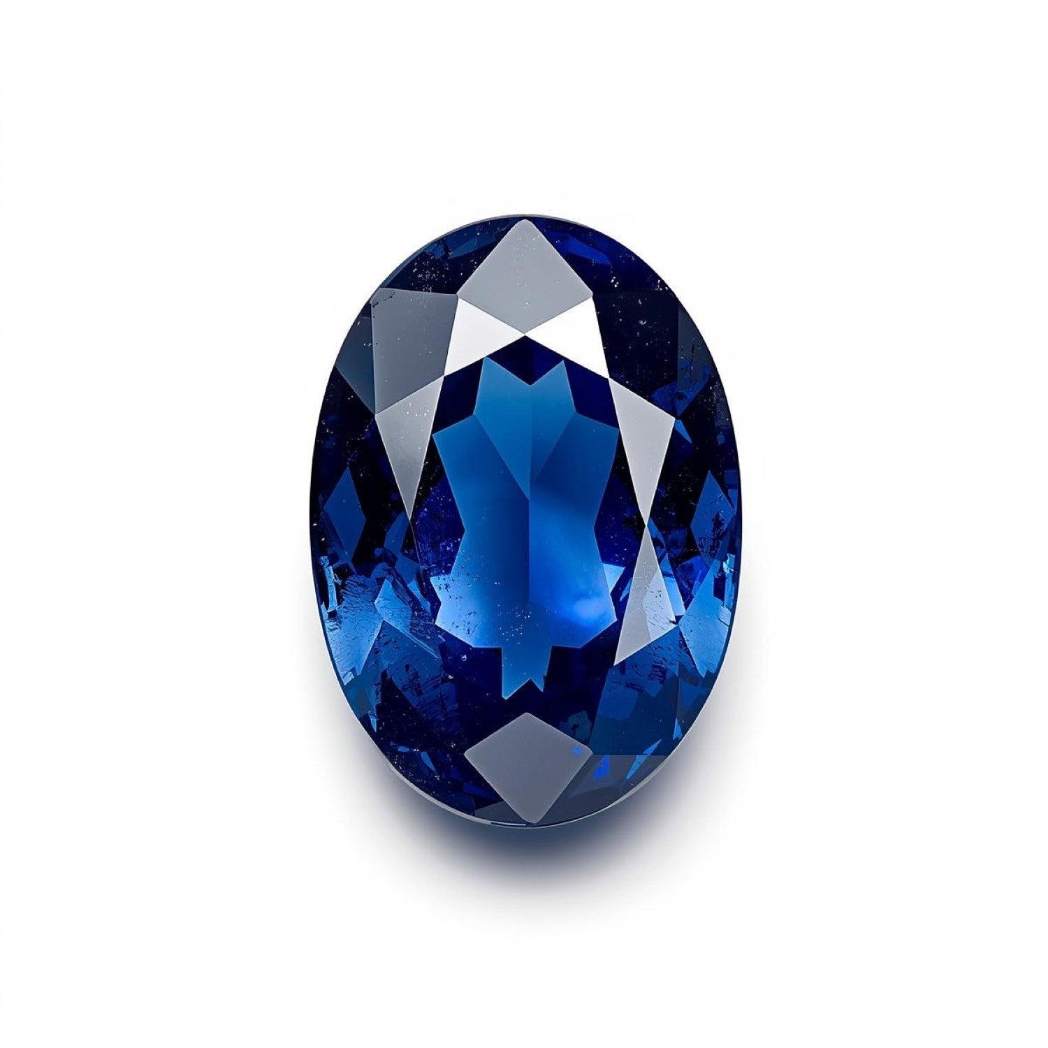 Blue Sapphire (GF) 1PC Medium 8x10 MM Oval Faceted Blue Fiery Precious Gems Image secondaire du produit