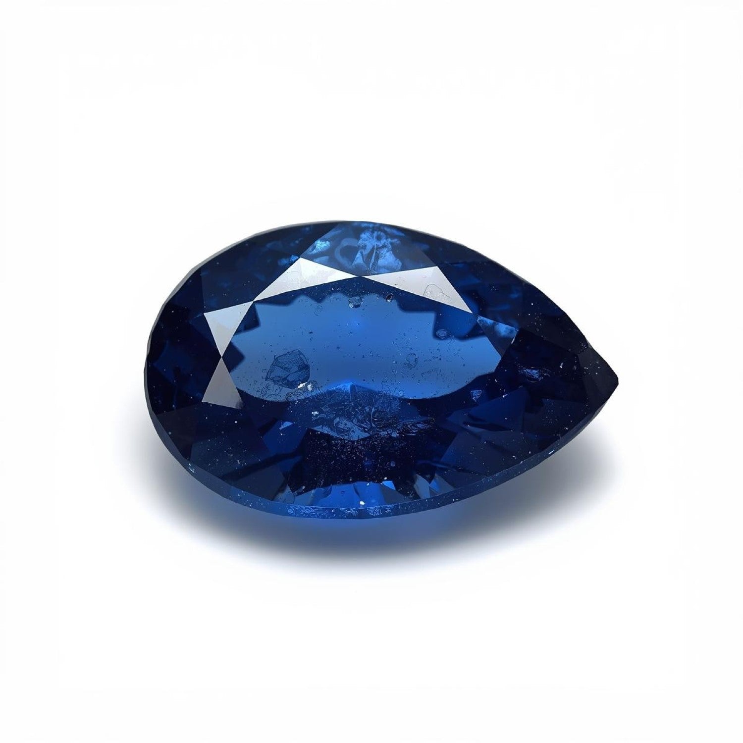 Blue Sapphire (GF) 1PC Large 10x12 MM Pear Faceted Blue Pure Precious Loose Gems Immagine principale del prodotto