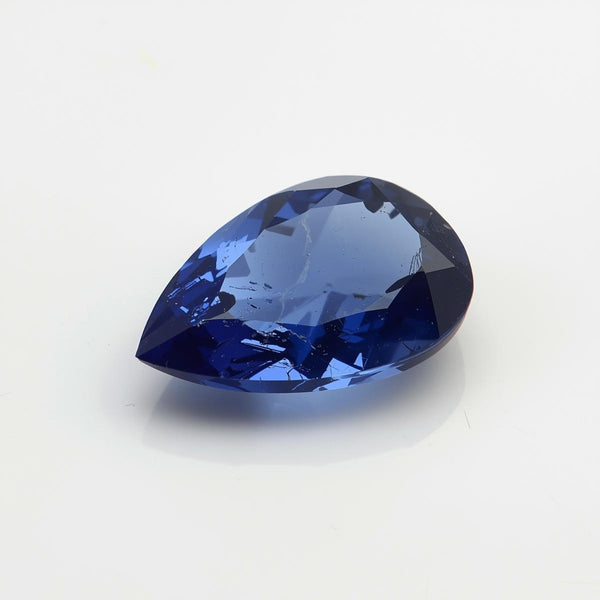 Blue Sapphire (GF) 1PC Large 10x12 MM Pear Faceted Blue Pure Precious Loose Gems