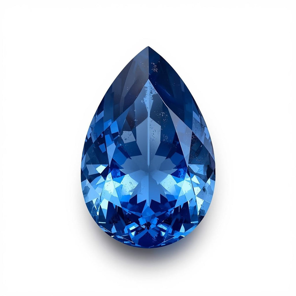 Blue Sapphire (GF) 1PC Chunky 15x20 MM Pear Faceted Blue Polished Precious Loose Gems