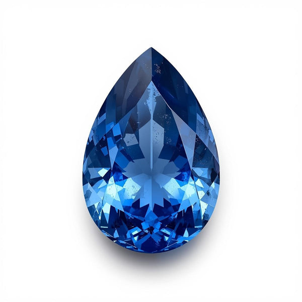 Blue Sapphire (GF) 1PC Chunky 15x20 MM Pear Faceted Blue Polished Precious Loose Gems