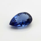 Blue Sapphire (GF) 1PC Small 6x8 MM Pear Faceted Blue Lustrous Precious Loose Gemstone