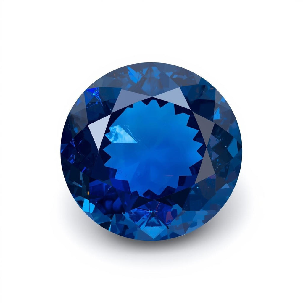 Blue Sapphire (GF) 1PC Large 11x11 MM Round Faceted Blue Fine Precious Loose Gemstone