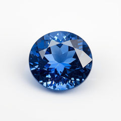 Blue Sapphire (GF) 1PC Large 12x12 MM Round Faceted Blue High-Quality Precious Loose Gemstones