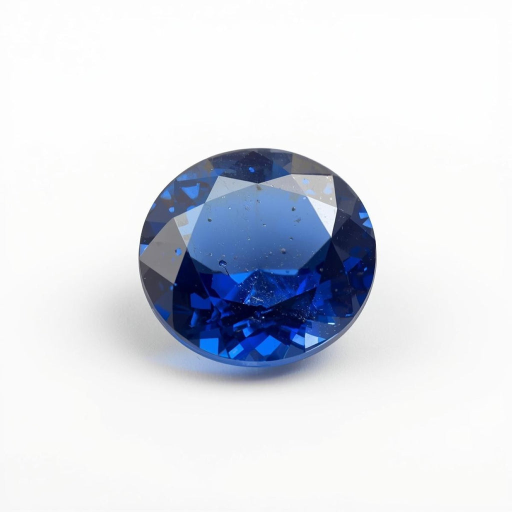Blue Sapphire (GF) 1PC Chunky 15x15 MM Round Faceted Blue Superior Precious Loose Gemstone