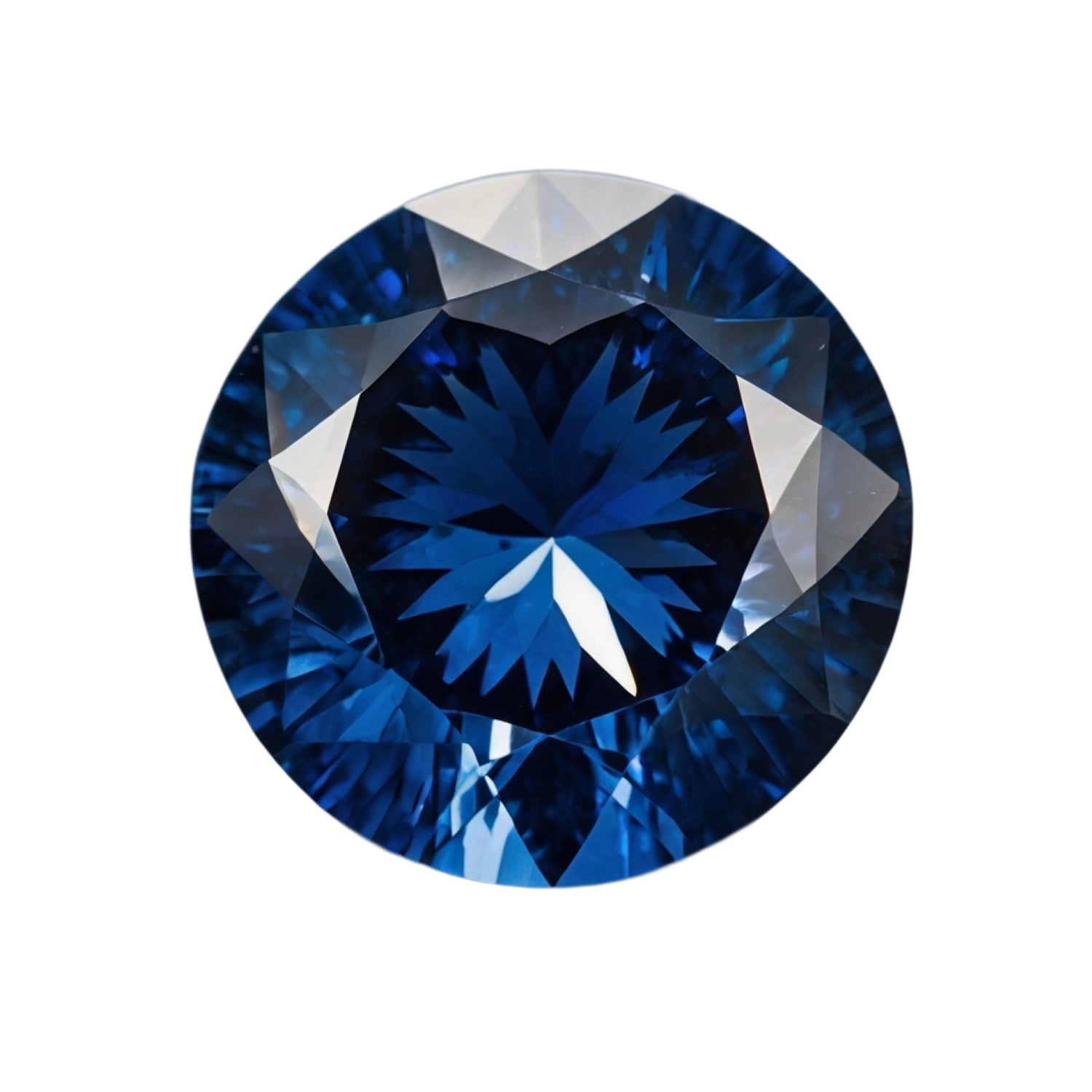 Blue Sapphire (GF) 1PC Chunky 16x16 MM Round Faceted Blue Pure Precious Loose Gemstones