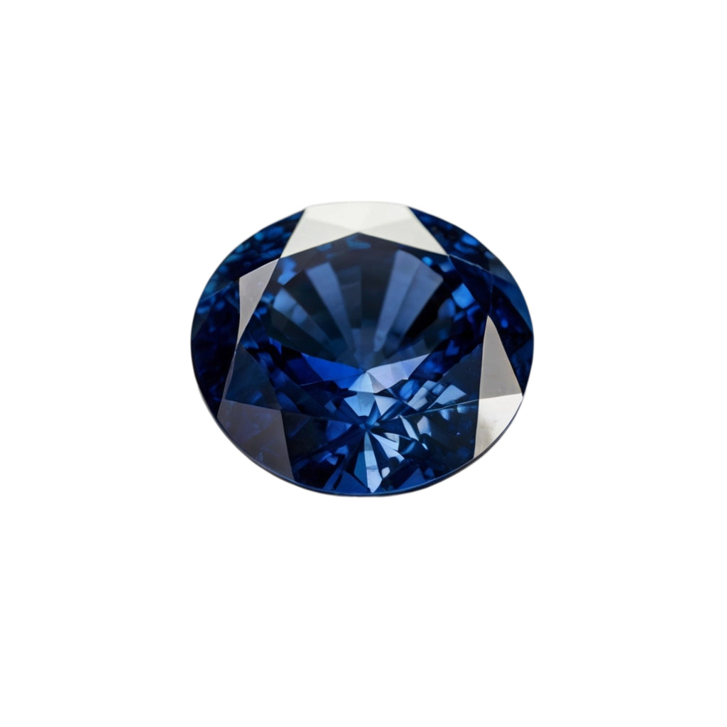 Blue Sapphire (GF) 10PC Tiny 5x5 MM Round Faceted Blue Sparkling Precious Gems