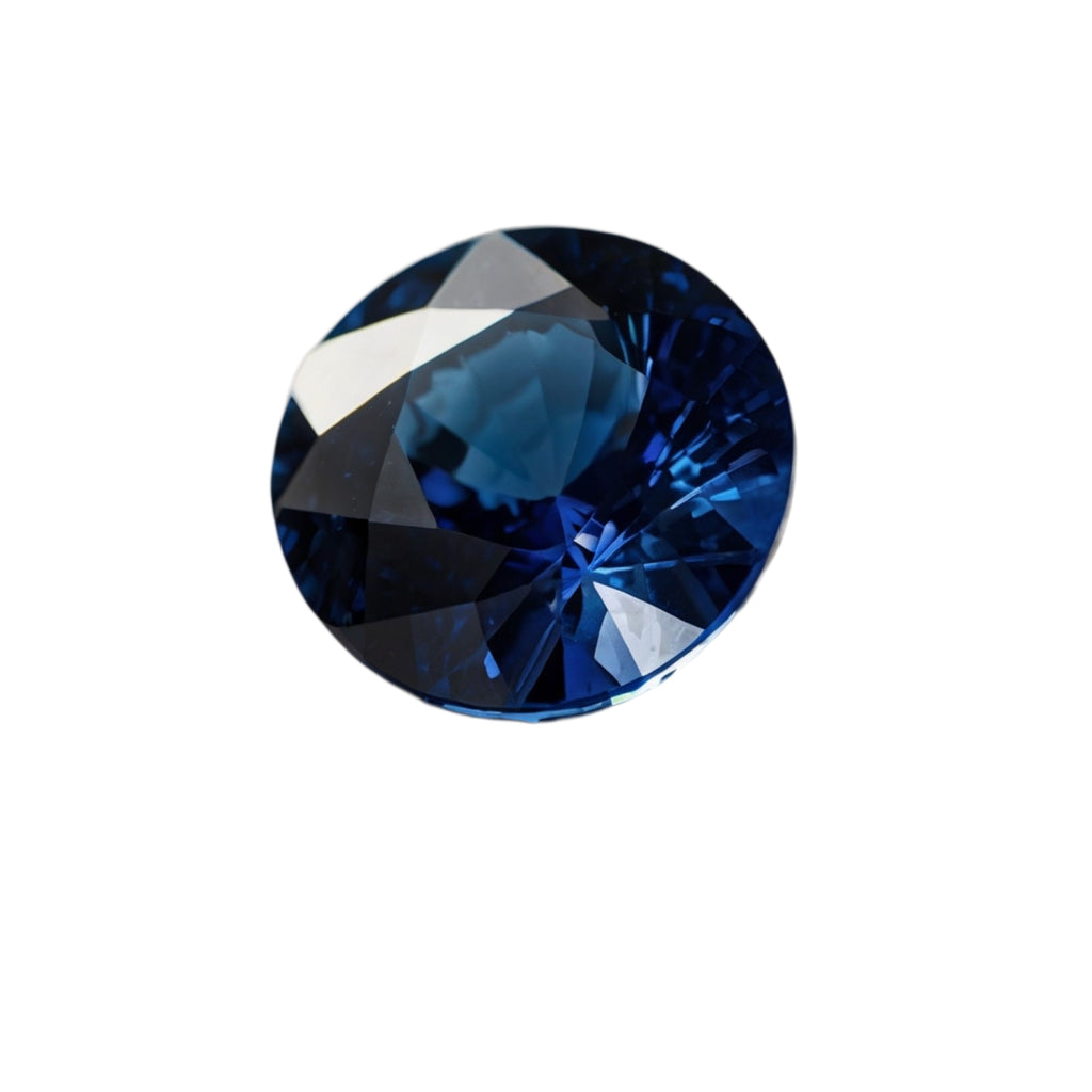 Blue Sapphire (GF) 1PC Medium 9x9 MM Round Faceted Blue Lustrous Precious Gems