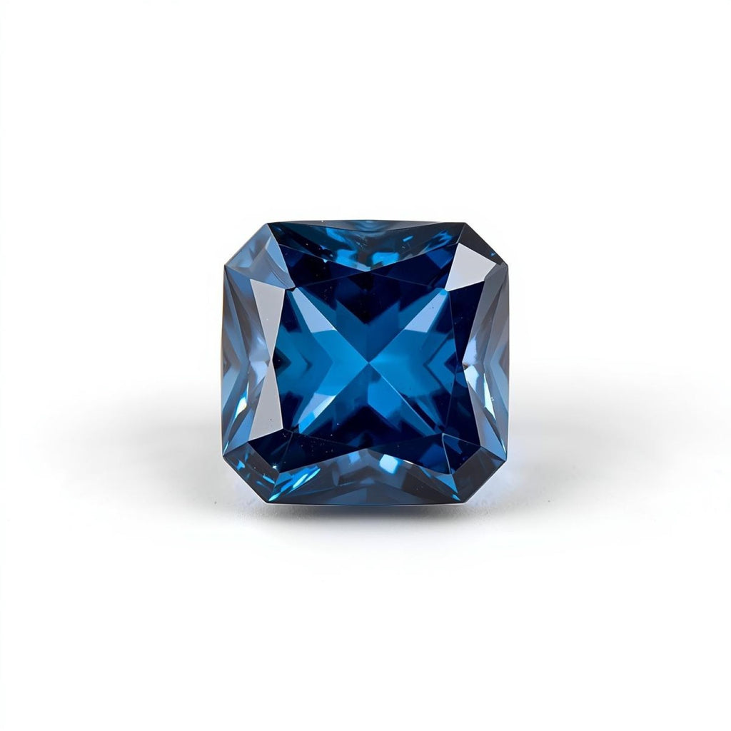 Blue Sapphire (GF) 1PC Large 11x11 MM Square Faceted Blue Fine Precious Loose Gemstone
