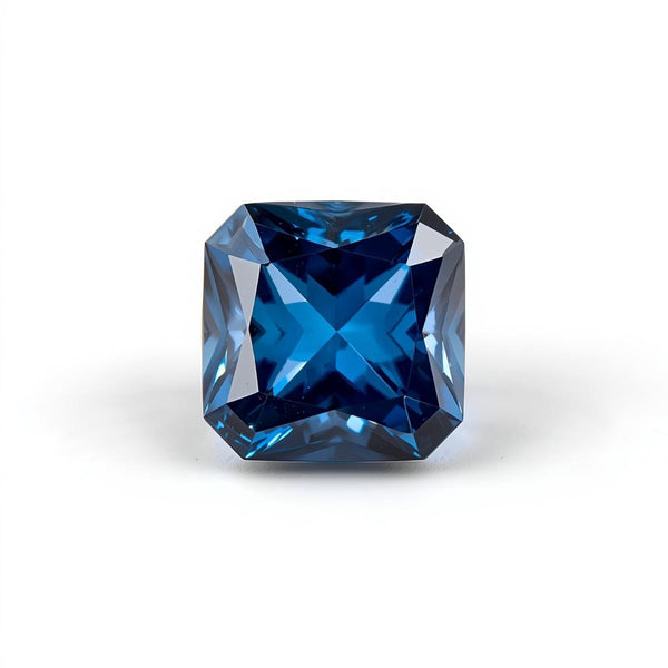 Blue Sapphire (GF) 1PC Large 11x11 MM Square Faceted Blue Fine Precious Loose Gemstone