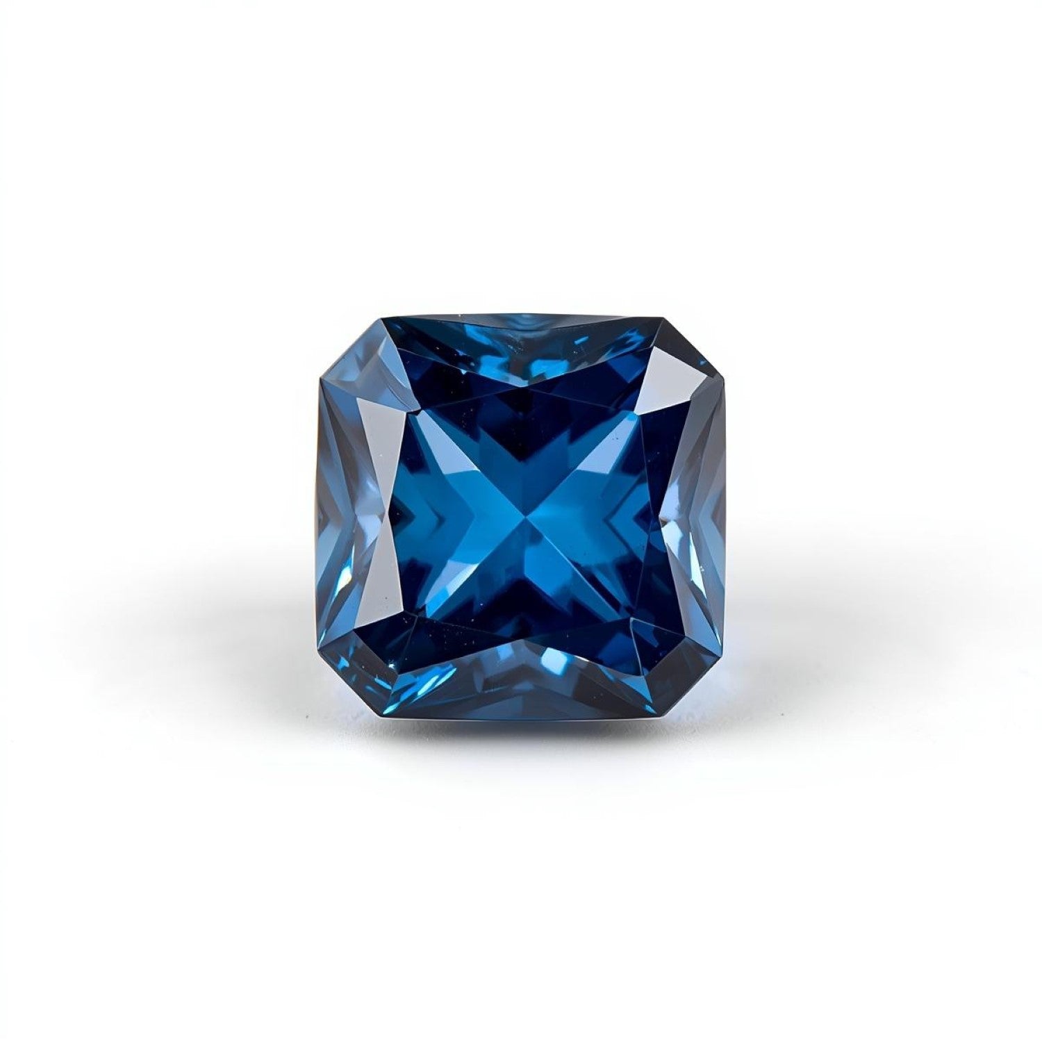 Blue Sapphire (GF) 1PC Chunky 13x13 MM Square Faceted Blue Natural Precious Gems Sekundär produktbild