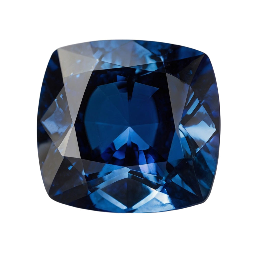 Blue Sapphire (GF) 1PC Chunky 14x14 MM Square Faceted Blue Genuine Precious Loose Gems