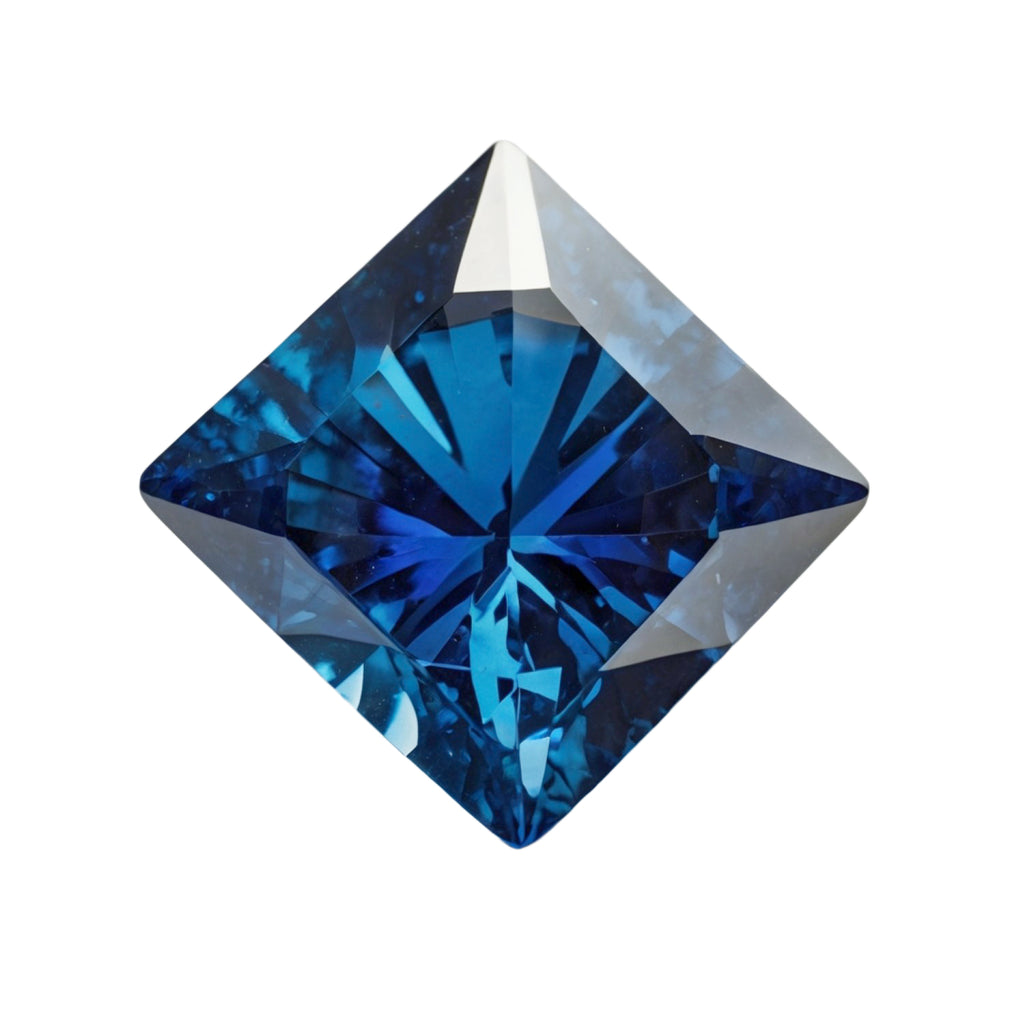 Blue Sapphire (GF) 1PC Chunky 15x15 MM Square Faceted Blue Superior Precious Loose Gemstone