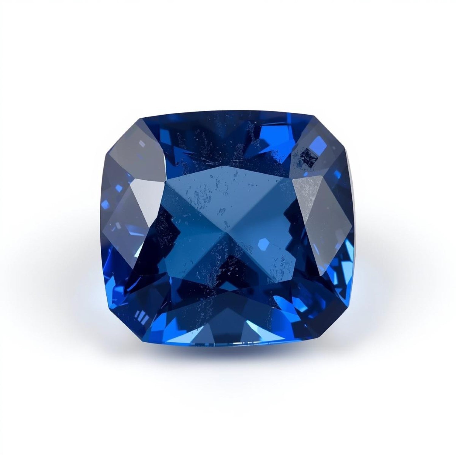 Blue Sapphire (GF) 1PC Chunky 15x15 MM Square Faceted Blue Superior Precious Loose Gemstone