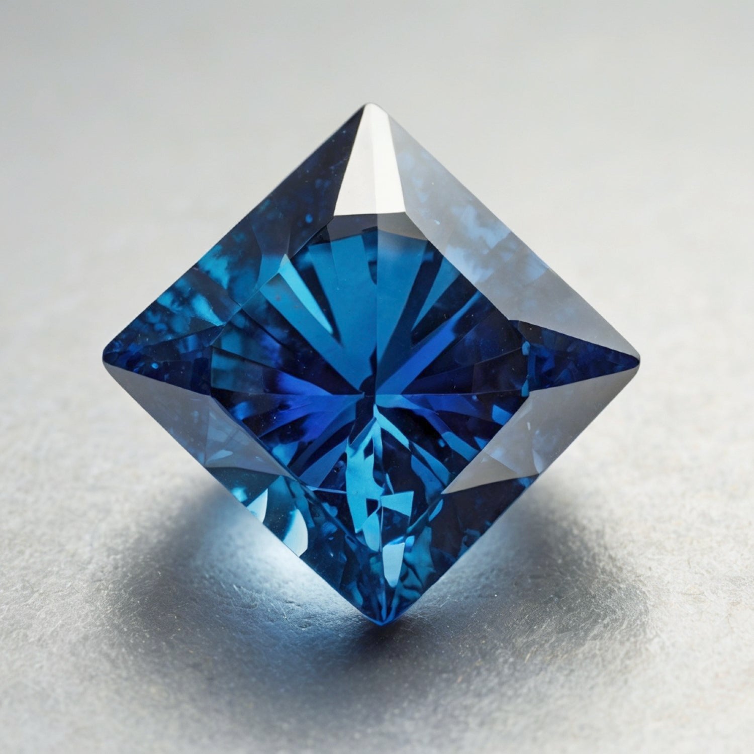 Blue Sapphire (GF) 1PC Chunky 16x16 MM Square Faceted Blue Pure Precious Loose Gemstones Secundaire afbeelding