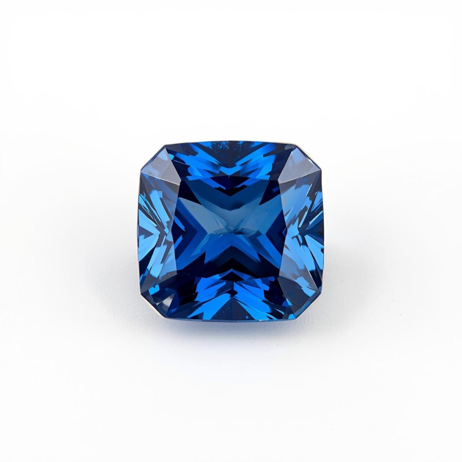 Blue Sapphire (GF) 1PC Tiny 5x5 MM Square Faceted Blue Sparkling Precious Gems