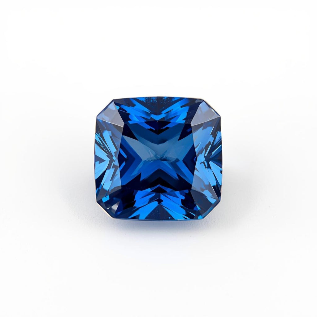 Blue Sapphire (GF) 1PC Small 7x7 MM Square Faceted Blue Splendid Precious Loose Gemstone